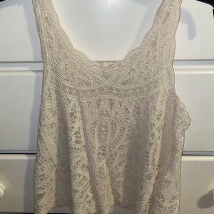 Laced Cream Blouse